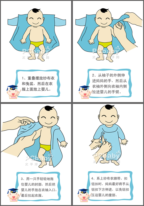 宝宝穿衣步骤图