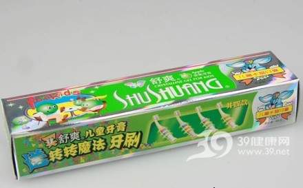 舒爽儿童水晶牙膏 不会有蛀牙(图)