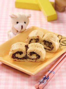 宝宝多铁食谱:肝泥如意卷