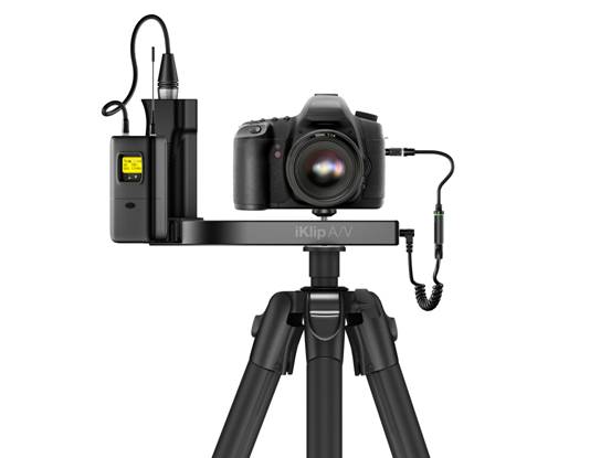 Leo:Users:Leo:Documents:IK:��ƷͼƬ:����ͼƬ:iKlip AV:iKlip_AV_front_cable_iLine_tripod_x_DSLR.jpg